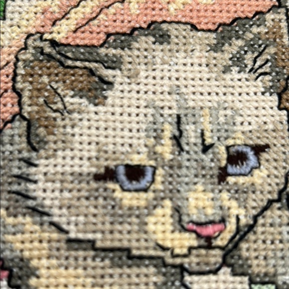 Golden Framed Pet no count cross stitch - Picture 3 of 5